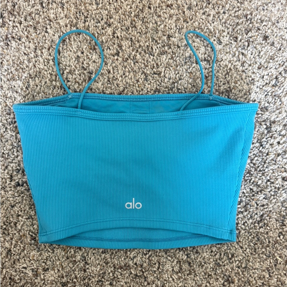 Alo Yoga Goddess Ribbed Bandeau Top XS
